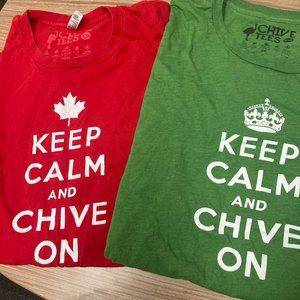 Chive Tshirts (2) - KCCO - Keep Calm & Chive On -